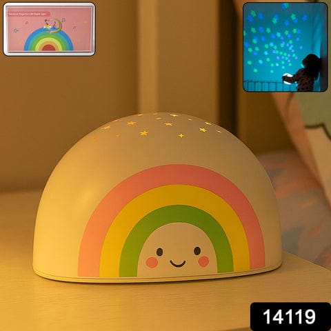 Rainbow Projector LED Night Light for Kids – Starry Sky Ceiling Projector Lamp