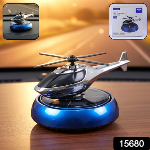 Solar Powered Helicopter Car Dashboard Air Freshener