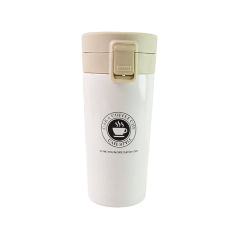 Premium 400 ML Stainless Steel Vacuum Insulated Coffee Flask with Flip Lock Lid