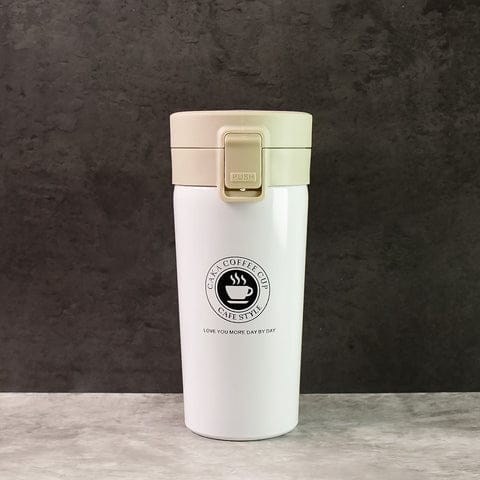 Premium 400 ML Stainless Steel Vacuum Insulated Coffee Flask with Flip Lock Lid