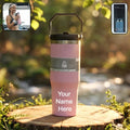 Customize Premium Stainless Steel Insulated Travel Tumbler 900 ML with Handle and 2 Way Lid – Leak Resistant Double Wall Vacuum