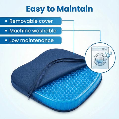 Cushion Seat Flex Pillow, Gel Orthopedic Seat Cushion Pad for Car, Office Chair, Wheelchair or Home