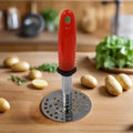 High Grade Stainless Steel Potato Crusher Vegetable Masher Paubhaji / Pav Bhaji Masher with Plastic handle (1 Pc)