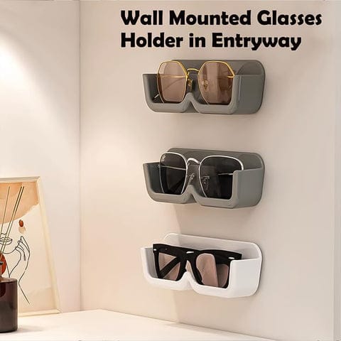 Sunglasses Holder Wall Mounted, Glasses Holder for Bathroom/Bedroom/Office/Door (4 Pcs Set)