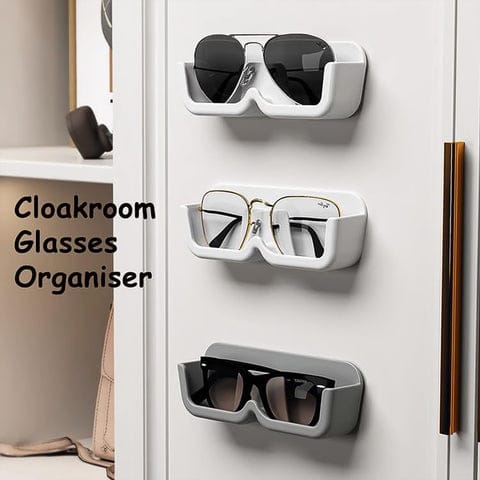 Sunglasses Holder Wall Mounted, Glasses Holder for Bathroom/Bedroom/Office/Door (4 Pcs Set)