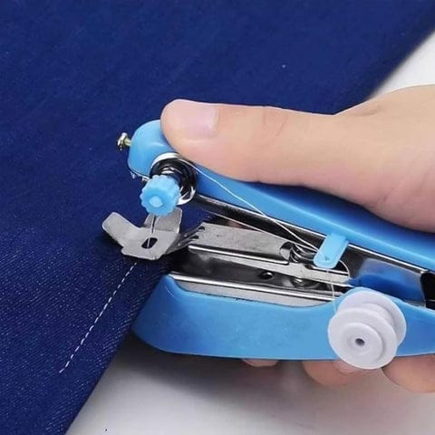 1237 Handy Stitching Stapler Machine Pocket Portable Mini Sewing Cordless Hand-Operated Manual Stitch Stapler Sillai Machine for Garment, Cloth