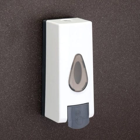 Wall Mounted Liquid Soap Dispenser – Refillable Bathroom and Kitchen Hand Wash/Shampoo/Lotion Dispenser with Push Button