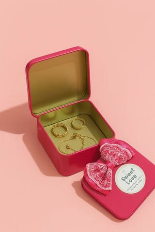 Decorative metal candy box for wedding return gifts 6 PC