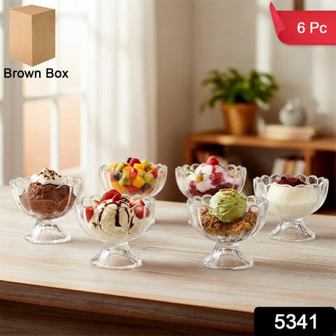 Serving Dessert Bowl Ice Cream Salad Fruit Bowl - 6pcs