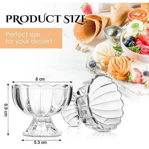 Serving Dessert Bowl Ice Cream Salad Fruit Bowl - 6pcs