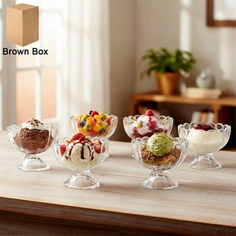 Serving Dessert Bowl Ice Cream Salad Fruit Bowl - 6pcs